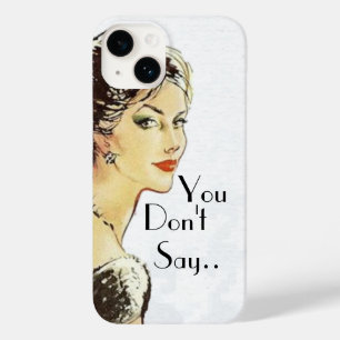 Coque Pour iPhone 14 Citation sarcastique d'une femme vintage rétro