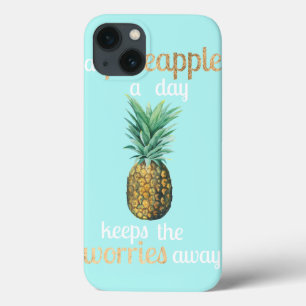 Etui iPhone 13 Citation sur la vie de l'ananas