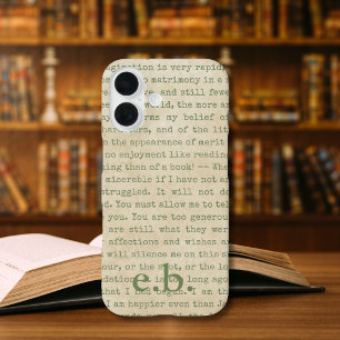 Coques iPhone 16 Citations de fierté et de préjugés Personnalisées
