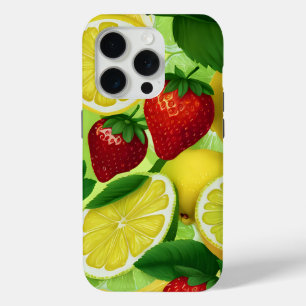 Coque iPhone 15 Pro Citron Berry Frais