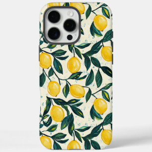 Coques iPhone 16 Pro Max Citron jaune vif à motif