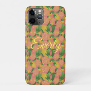 Case-Mate iPhone Case Citron Rose Aquarelle Fruit Personnalisé