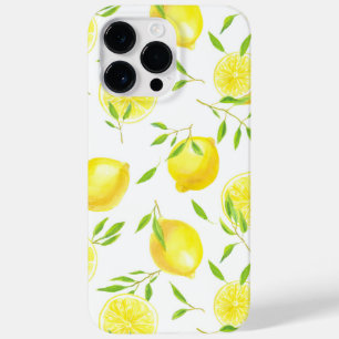 Coque Pour Pour iPhone 14 Pro Max Citrons et feuilles