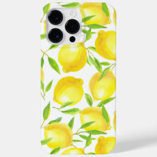 Coque Pour Pour iPhone 14 Pro Max Citrons et motif feuille