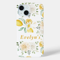citrons Eucalyptus Roses Blush Nom personnalisé