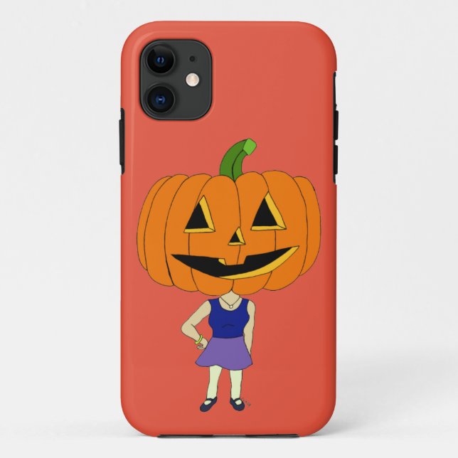 Coques Case-Mate iPhone citrouille chef chibi fille (Dos)