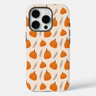 Coques iPhone 16 Pro Citrouille d'automne Motif Orange