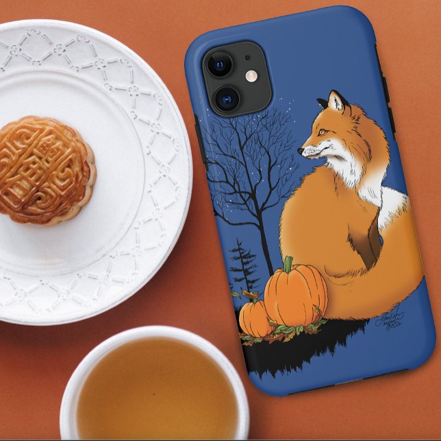Coques Case-Mate iPhone Citrouilles de la forêt Red Fox (Créateur téléchargé)
