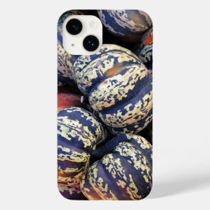 Coque Pour iPhone 14 Citrouilles rayées rustiques