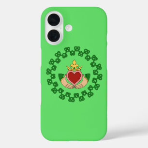 Coques iPhone 16 Claddagh et Green Knotwork