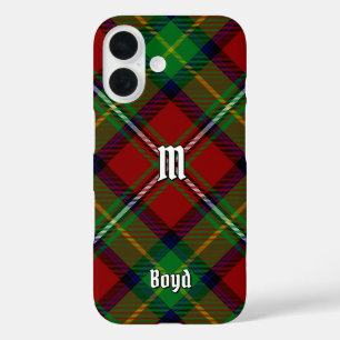 Coques iPhone 16 Clan Boyd Tartan