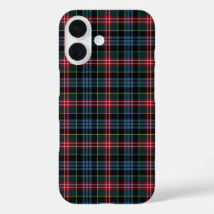 Coques iPhone 16 Clan Cumming Tartan Rouge, Bleu et Vert Plaid