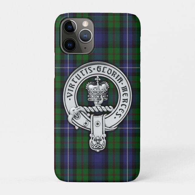 Coques Case-Mate iPhone Clan Donnachaidh (Robertson) Crest /Hunting Tartan (Dos)