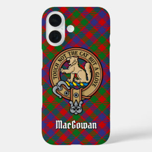 Coques iPhone 16 Clan MacGowan Crest sur Tartan