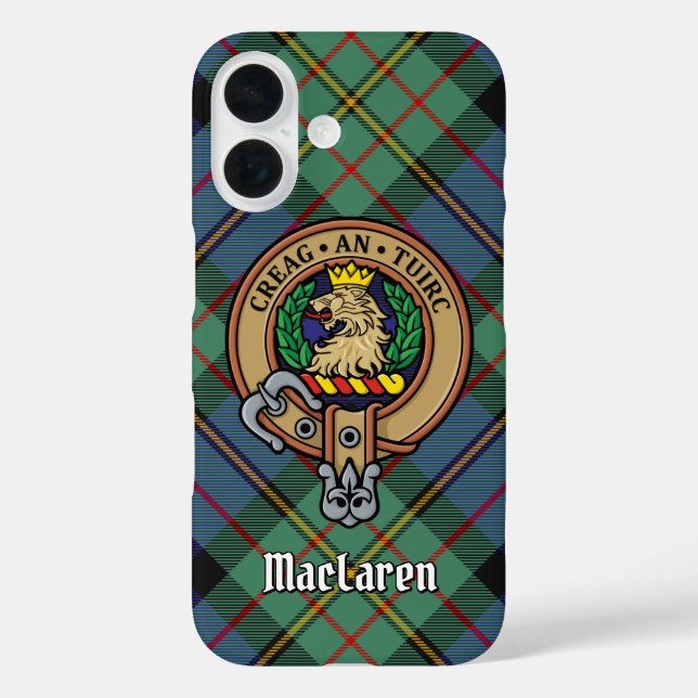 Coques Case-Mate iPhone Clan MacLaren Crest (Verso)