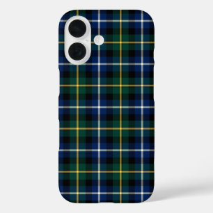 Coques iPhone 16 Clan MacNeil Tartan Plaid bleu et vert