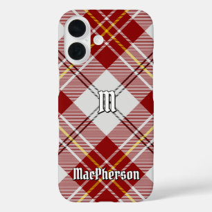 Coques iPhone 16 Clan MacPherson Robe Rouge Tartan