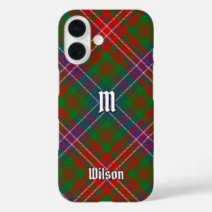 Coques iPhone 16 Clan Wilson Modern Tartan