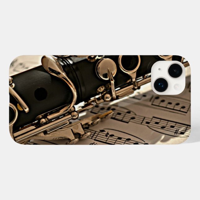 Coques Case-Mate iPhone Clarinet Closeup (Verso (horizontal))