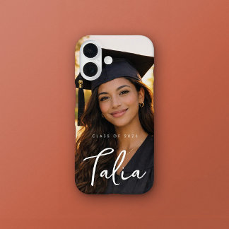 Coques iPhone 16 CLASS OF 2026  |  PHOTO phone case with name