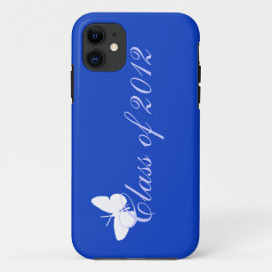 Coques Pour iPhone Classe de 2012 - papillon bleu