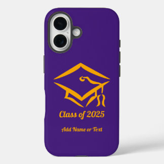 Coques iPhone 16 Classe de 20 ? ? PURGLD Nom de l'année personnalis