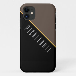 Case-Mate iPhone Case Classe de PICKLEBALL Bloc de couleur noir marron m