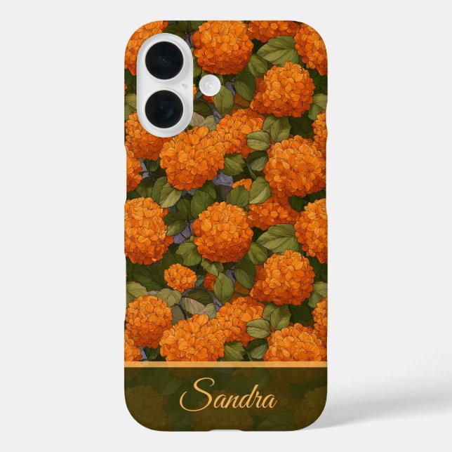 Coques Case-Mate iPhone Classic Birthday Party Hydrangeas Floral Custom (Verso)