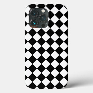 Case-Mate iPhone Case Classic Diamond noir et blanc Checkers