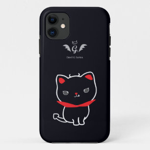 Coques Pour iPhone Classique de Nikolas de chat de diable