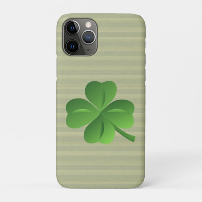 Coques Case-Mate iPhone Classique tendance irlandais Lucky Shamrock (Dos)