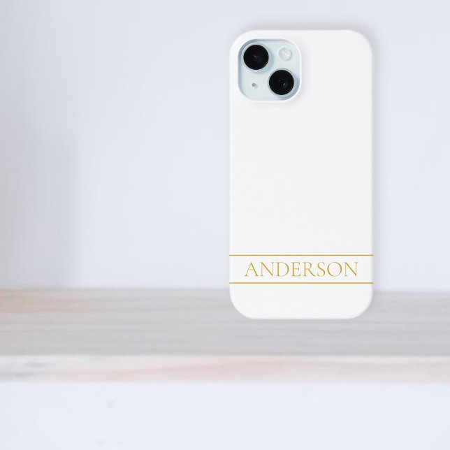 Coques Case-Mate iPhone Classy Faux Gold Stripe ou do-it-yourself (Créateur téléchargé)