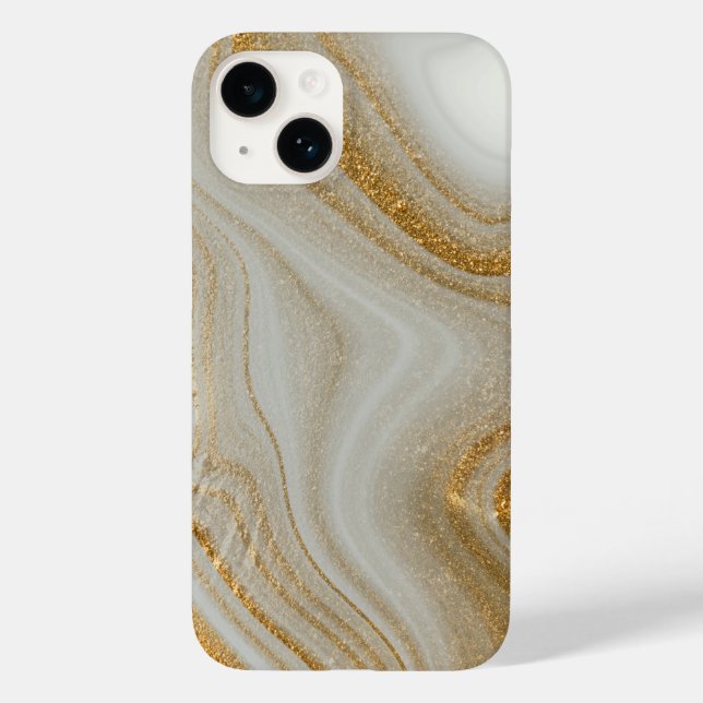 Coques Case-Mate iPhone Classy White Gold Marble Motif iPhone / Android (Verso)