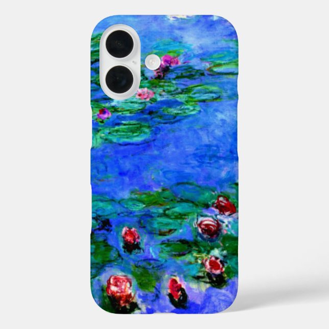 Coques Case-Mate iPhone Claude Monet - Lys d'eau (rouge) (Verso)