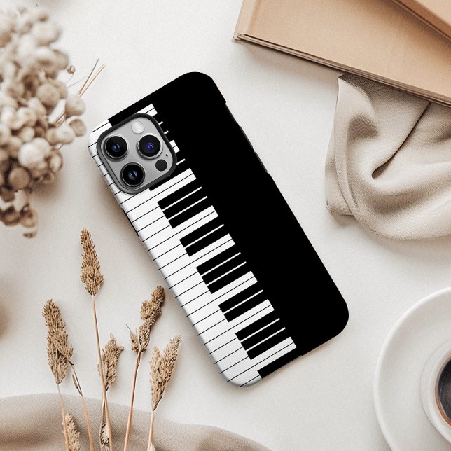 Coques Case-Mate iPhone Clavier de piano noir (Show your love for music with our piano keyboard phone case—elegant, unique, and a perfect fit!)
