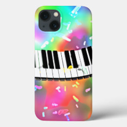 Case-Mate iPhone Case Clavier de piano thème musical coloré,
