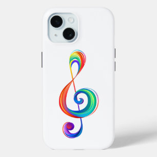Coque Pour iPhone 15 Clé arc-en-ciel