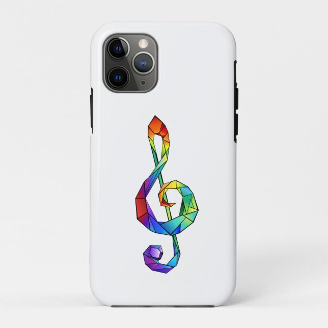 Coques Case-Mate iPhone Clé de musique arc-en-ciel (Dos)