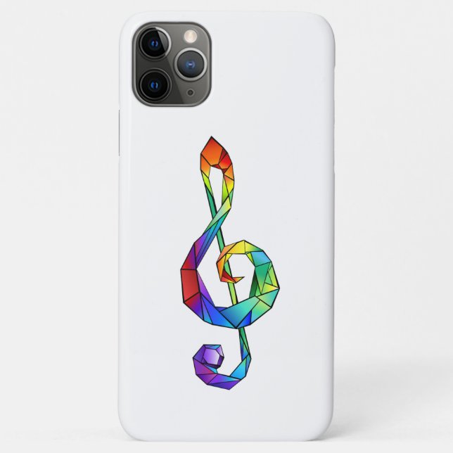 Coques Case-Mate iPhone Clé de musique arc-en-ciel (Dos)