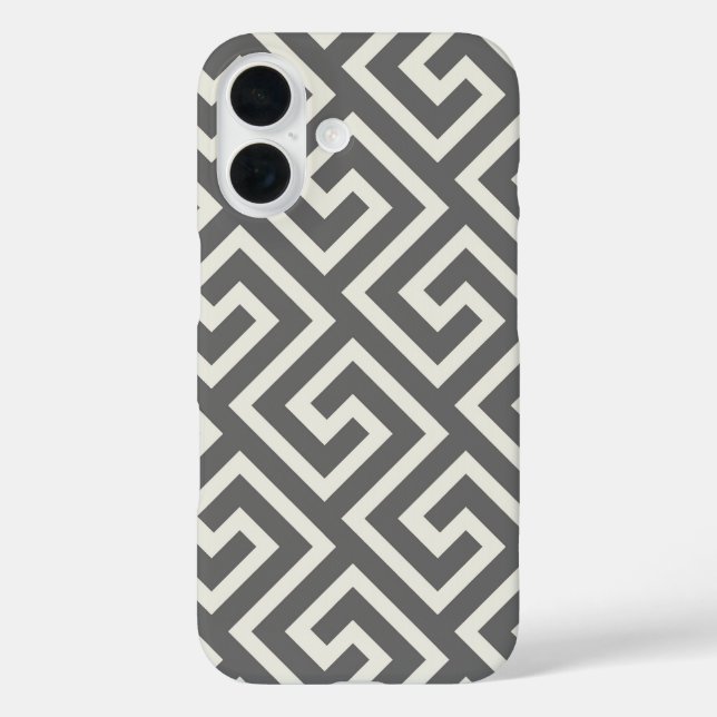Coques Case-Mate iPhone Clé grecque classique Carré Motif Swirl (Verso)