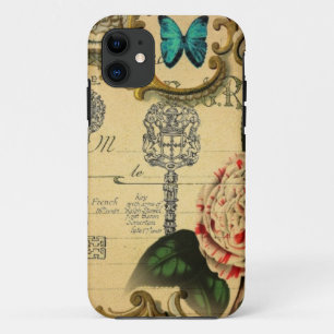 Case-Mate iPhone Case Clés parisiennes Vintage Camellia French Botanique