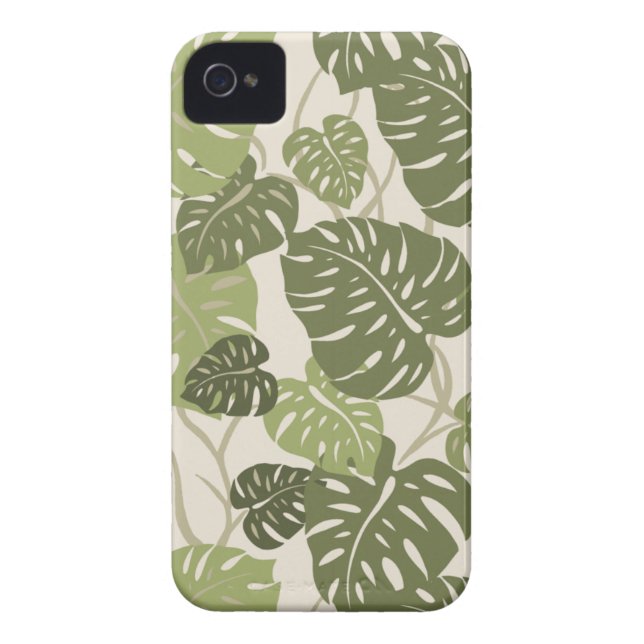 Coques Case-Mate iPhone Cliff Hanger Hawaiian Leaf iPhone 4 cas (Dos)