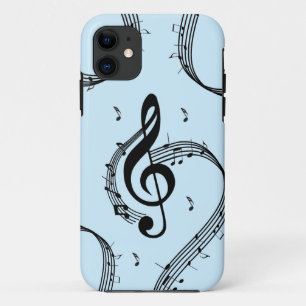 Case-Mate iPhone Case Climacic G Clef Music Blue