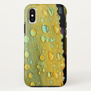 Coque Case-Mate Pour iPhone Closeup Raindrops, Spacey Mustard Jaune
