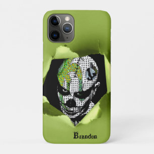 Case-Mate iPhone Case Clown hanté montré à travers le trou déchiré