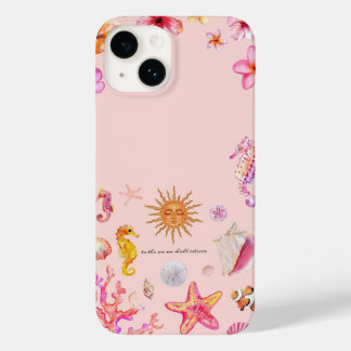 Coque Pour iPhone 14 Coastal Serenity Summer Collage