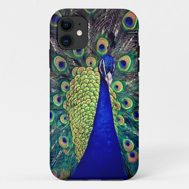 Coques Case-Mate iPhone Cobalt Blue Peacock (Dos)