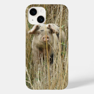 Coque Pour iPhone 14 Cochon Tacheté Mignon