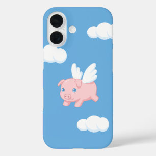 Coques iPhone 16 Cochon Volant - Joli Porcelet avec des Ailes sur F