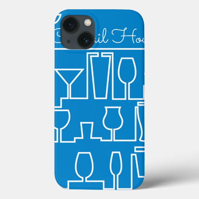 Coques Case-Mate iPhone Cocktail bleu (Verso)